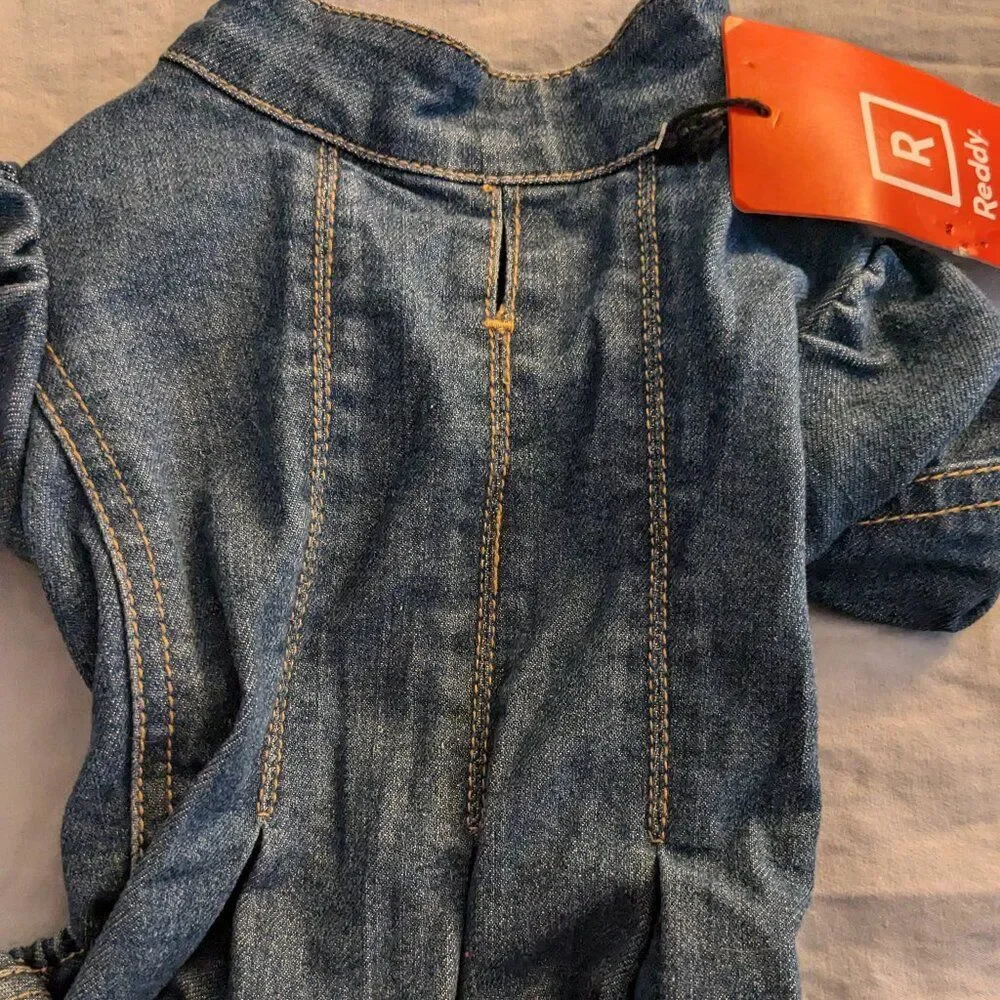 Reddy XS Stylish Denim Dog Jumpsuit - BENEFITS SENIOR RESCUE